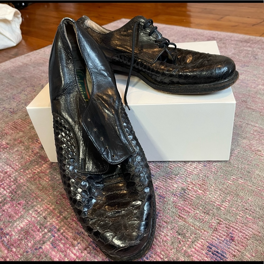 Calzado Colonial, Snake Skin Mens Dress Shoes